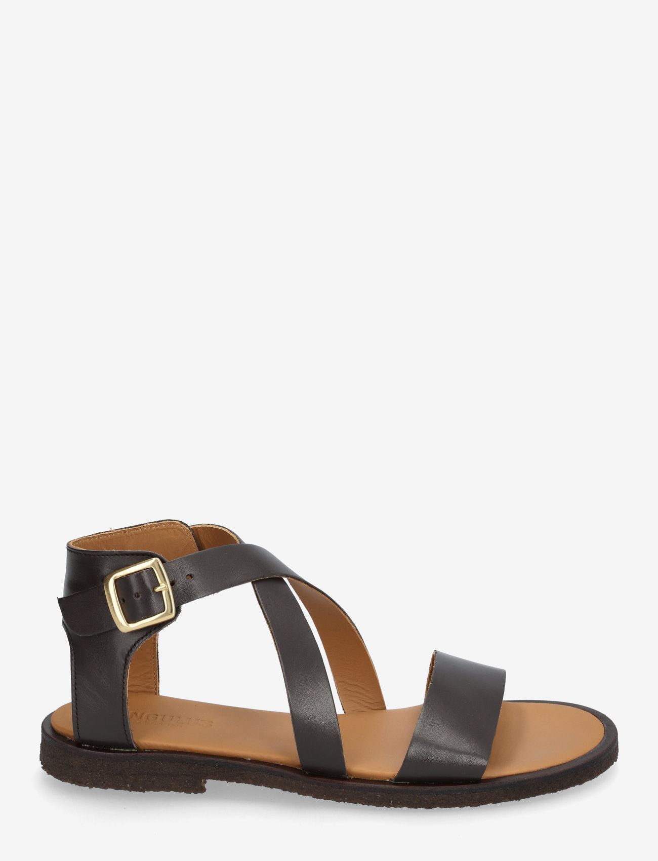 ANGULUS - Sandals - flat  - open toe - op - platta sandaler - 3639 dark brown - 2