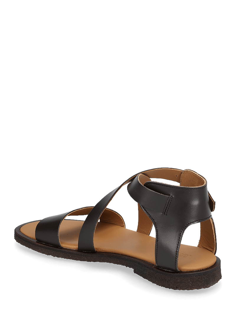 ANGULUS - Sandals - flat - open toe - op - platta sandaler - 3639 dark brown - 3