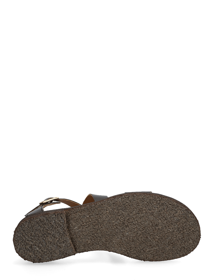 ANGULUS - Sandals - flat - open toe - op - romeinse sandalen - 3639 dark brown - 5