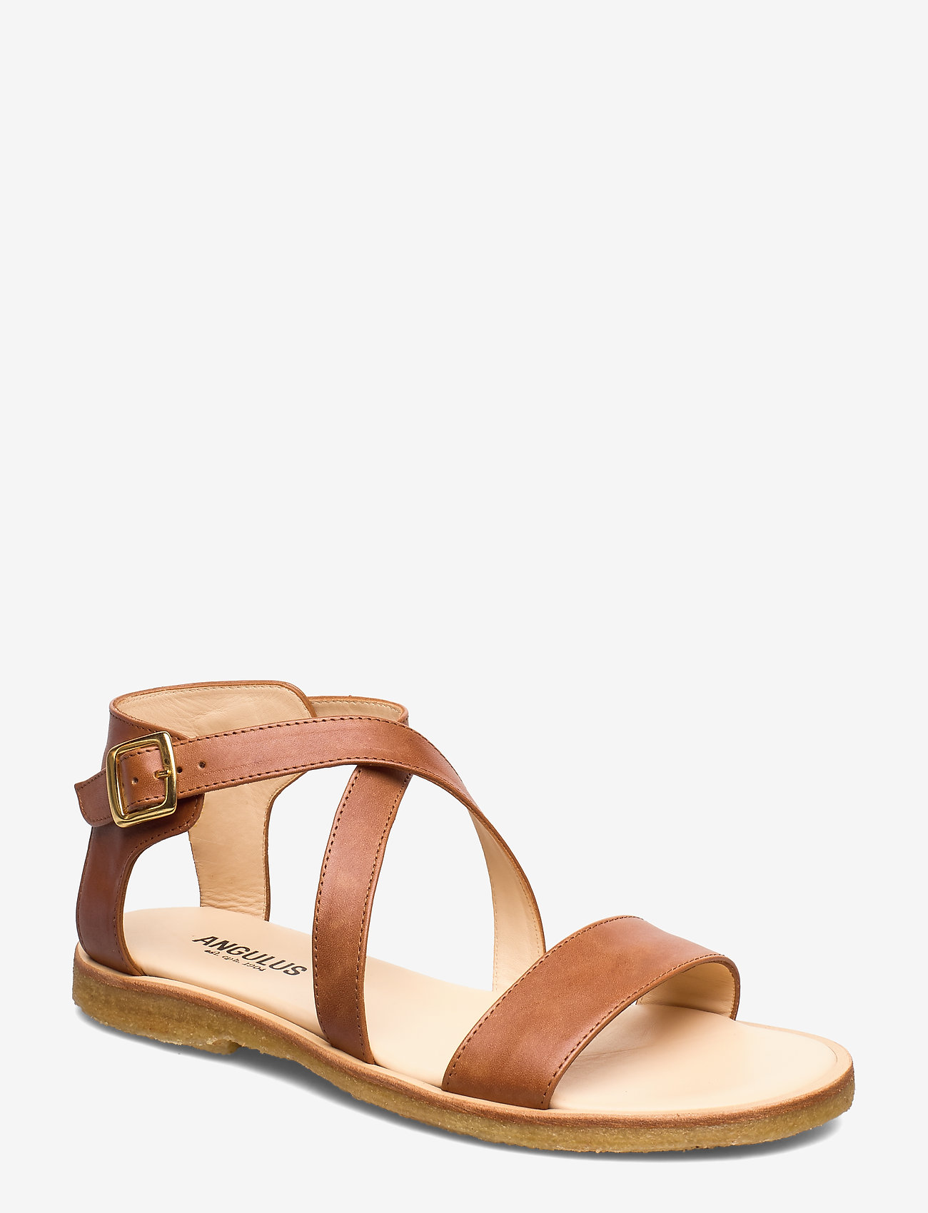 ANGULUS - Sandals - flat - open toe - op - 1789 tan - 0