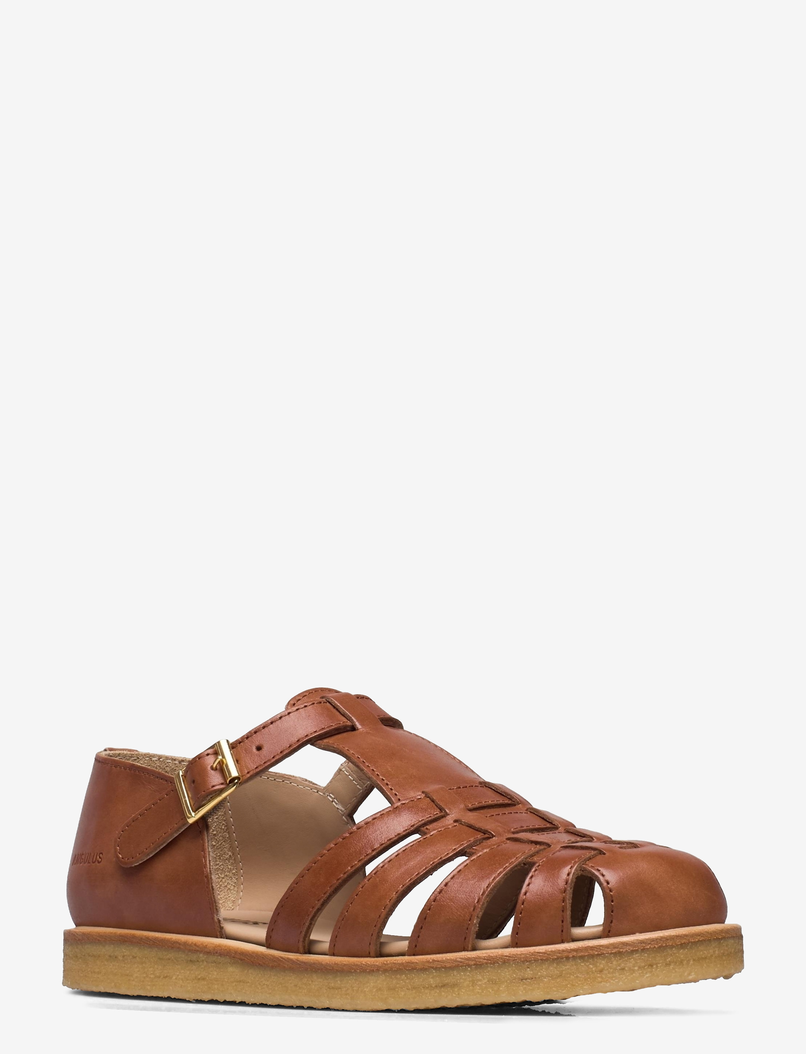 ANGULUS - Sandals - flat  - closed toe - op - gladiaator sandaalid - 1789 tan - 1