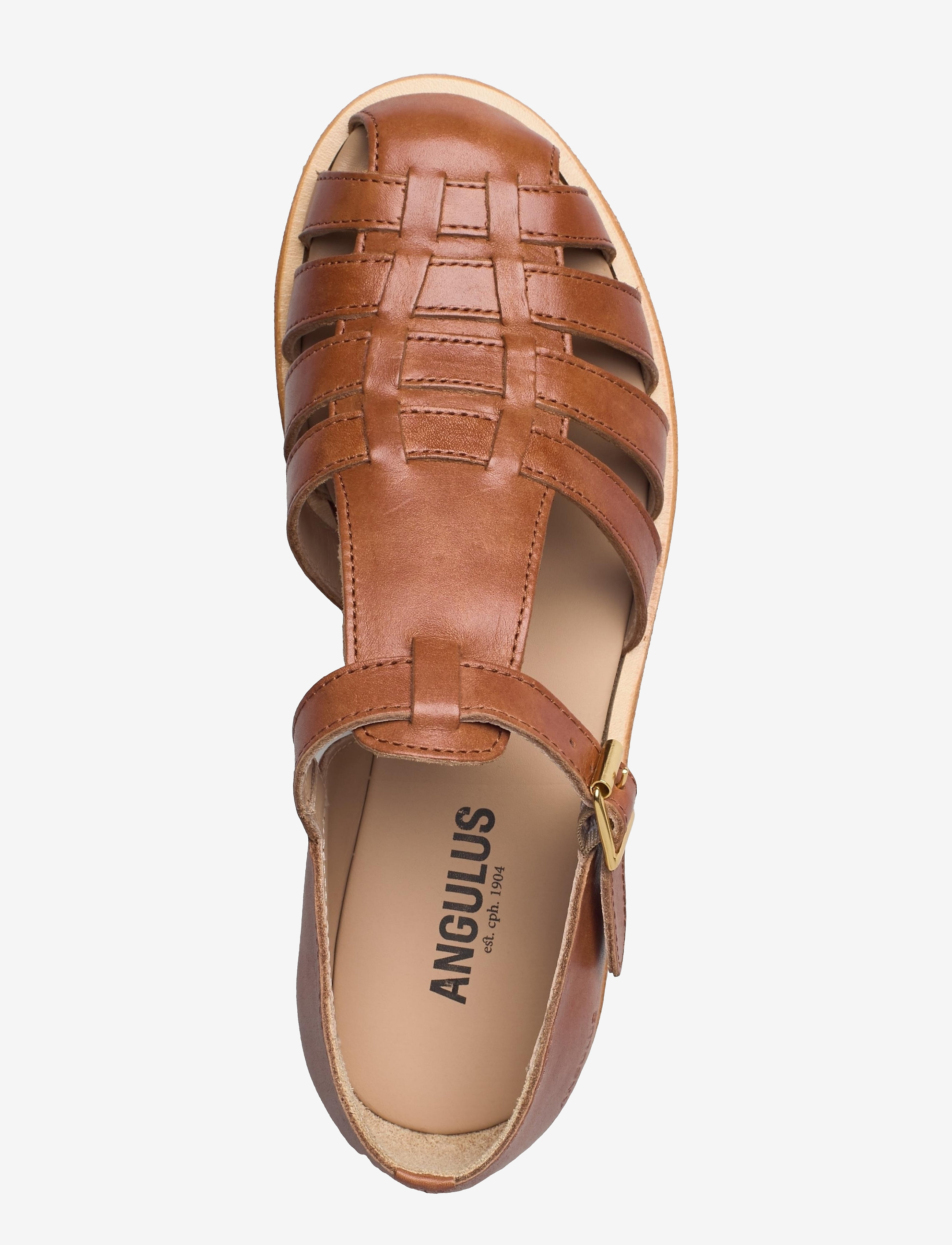 ANGULUS - Sandals - flat  - closed toe - op - gladiaator sandaalid - 1789 tan - 3