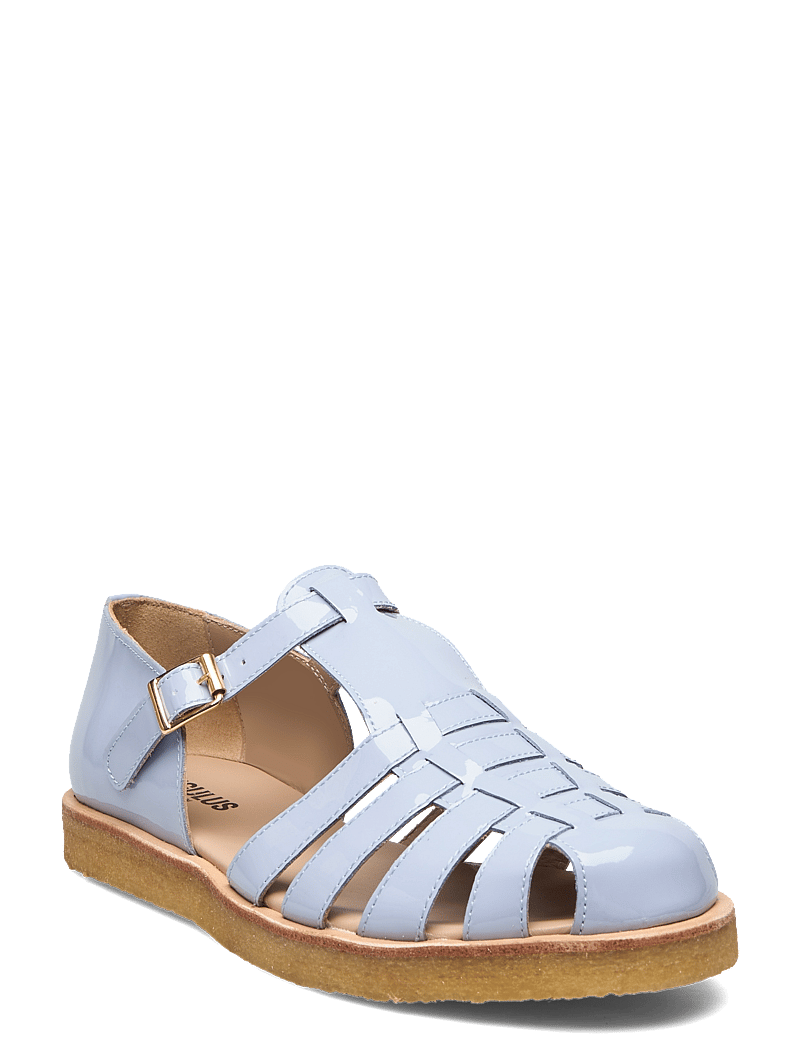 ANGULUS - Sandals - flat - closed toe - op - flache sandalen - 2293 light blue - 0