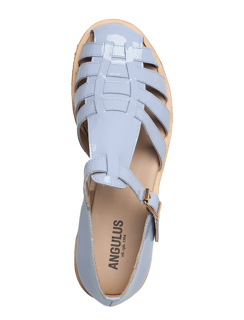 ANGULUS - Sandals - flat - closed toe - op - flache sandalen - 2293 light blue - 3