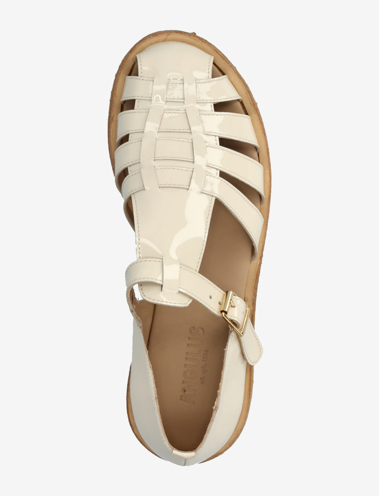 ANGULUS - Sandals - flat  - closed toe - op - gladiatorsandaler - 2362 buttermilk - 3