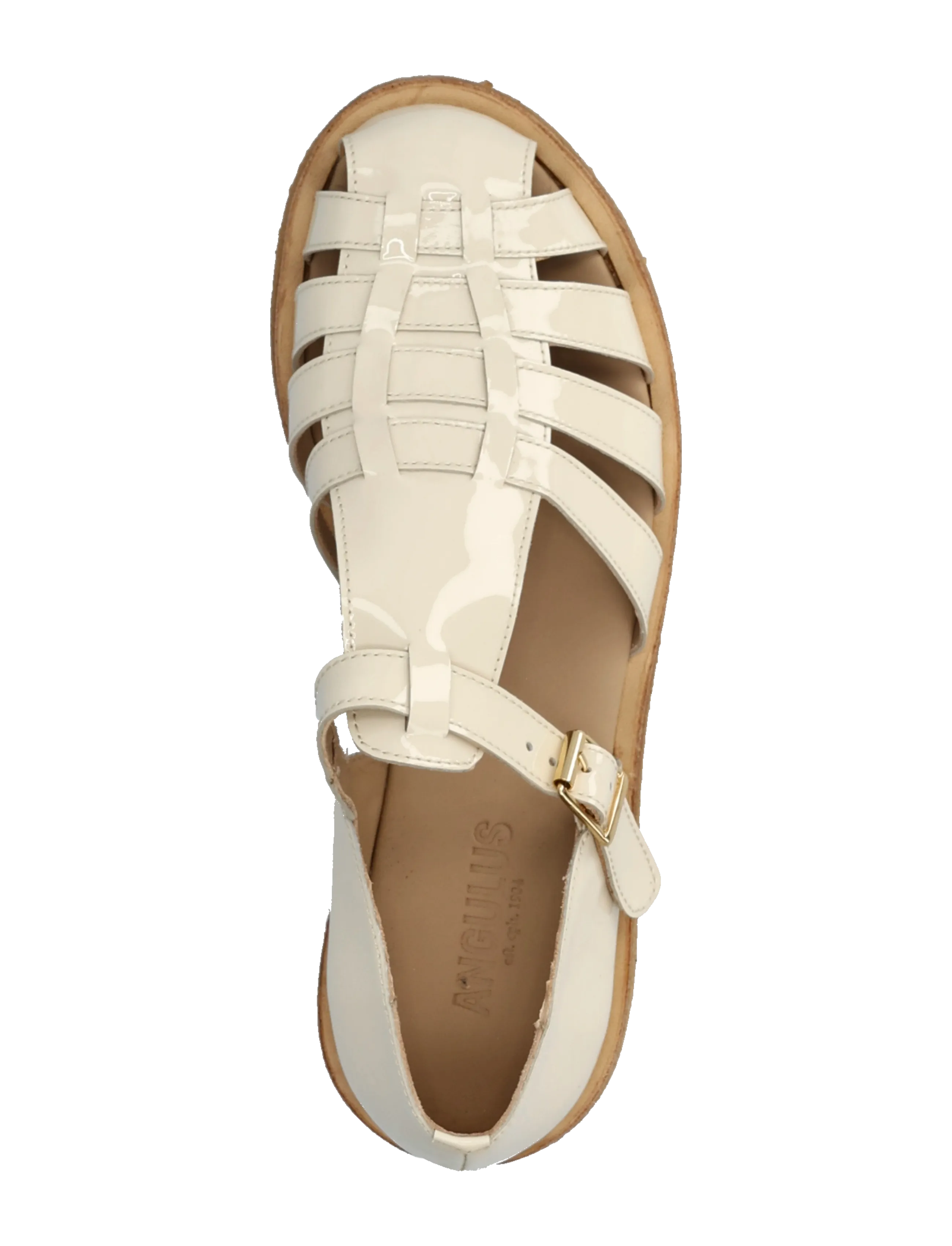 ANGULUS - Sandals - flat  - closed toe - op - gladiator sandals - 2362 buttermilk - 3