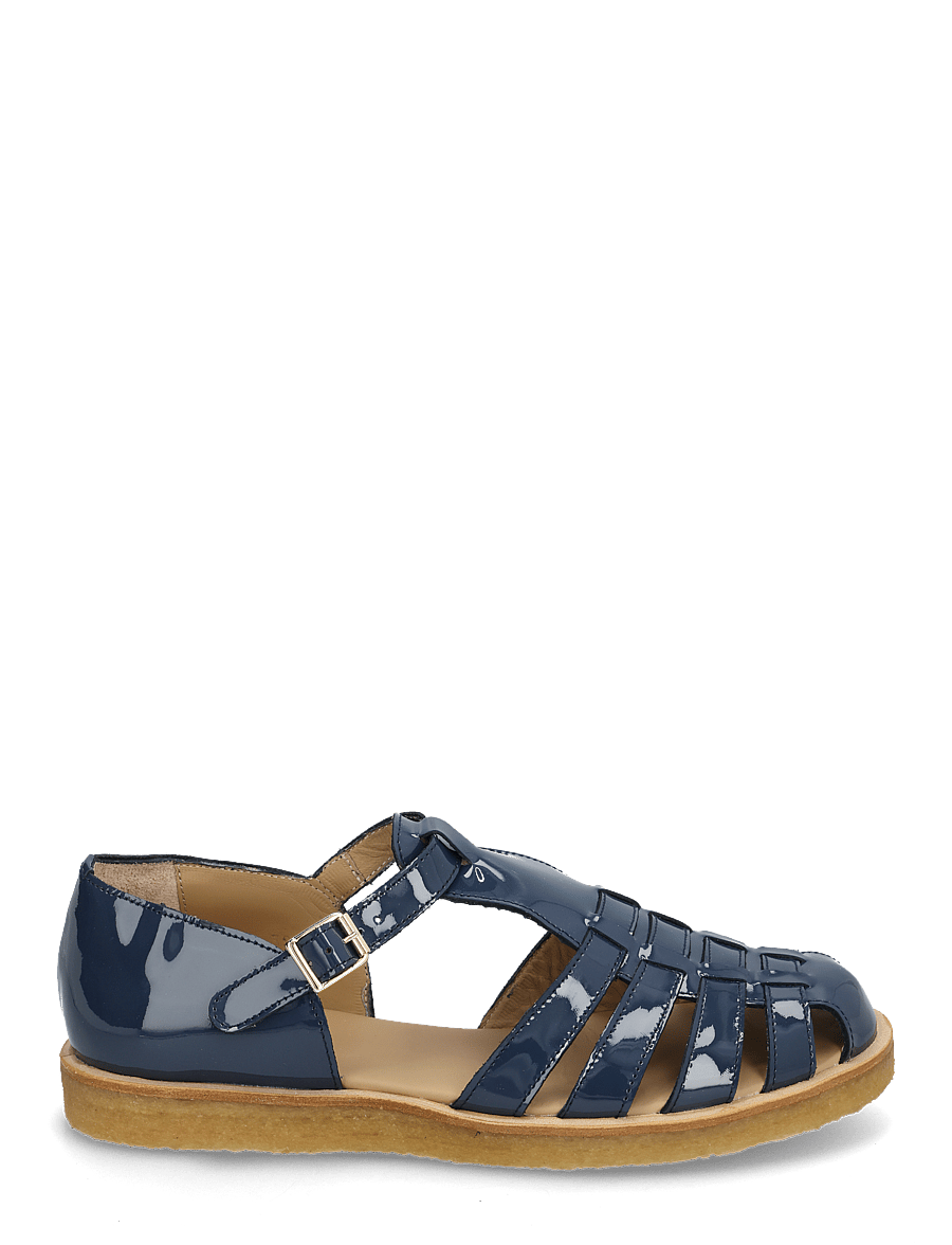ANGULUS - Sandals - flat - closed toe - op - platta sandaler - 3625 indigo - 1