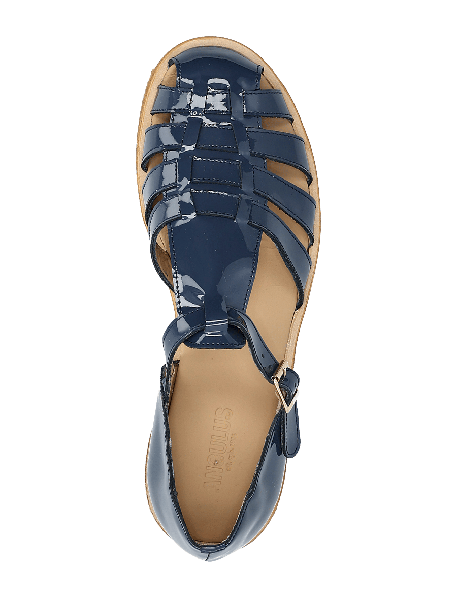 ANGULUS - Sandals - flat - closed toe - op - platta sandaler - 3625 indigo - 3