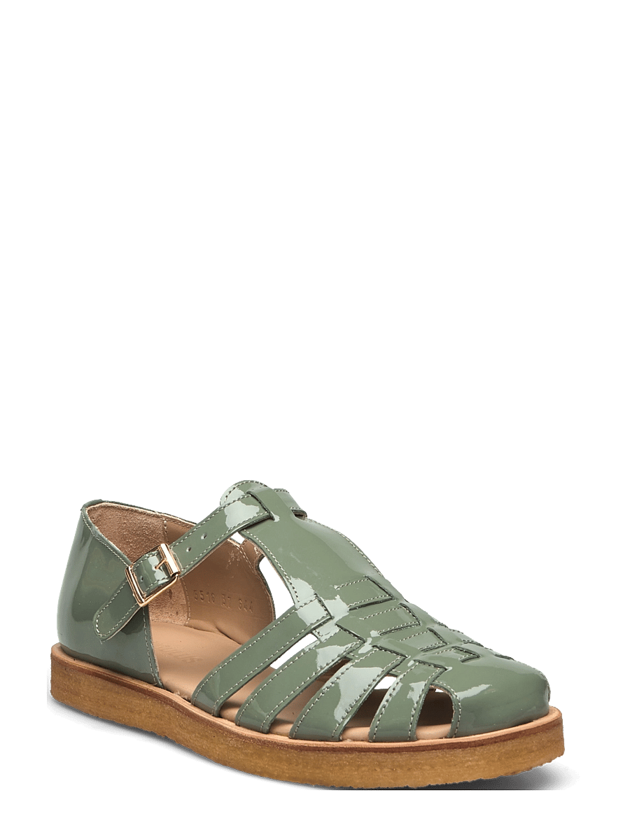 ANGULUS - Sandals - flat - closed toe - op - romeinse sandalen - 3626 sage green - 0