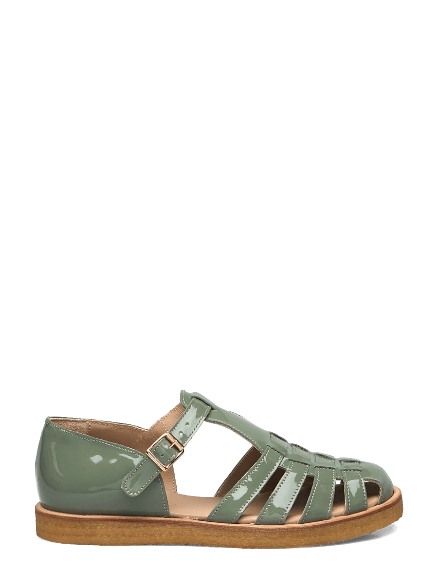 ANGULUS - Sandals - flat - closed toe - op - romeinse sandalen - 3626 sage green - 1