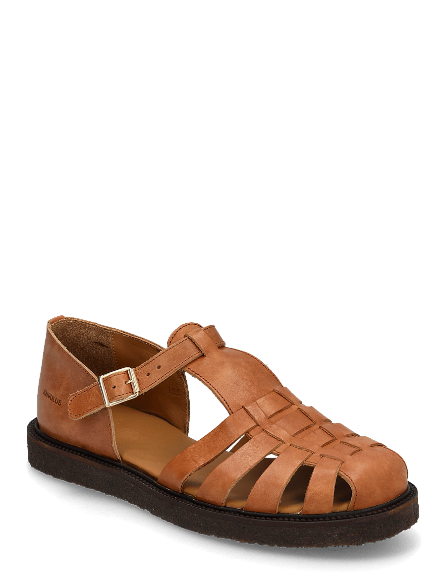 ANGULUS - Sandals - flat - closed toe - op - gladiatorsandaler - 3637 tan - 1