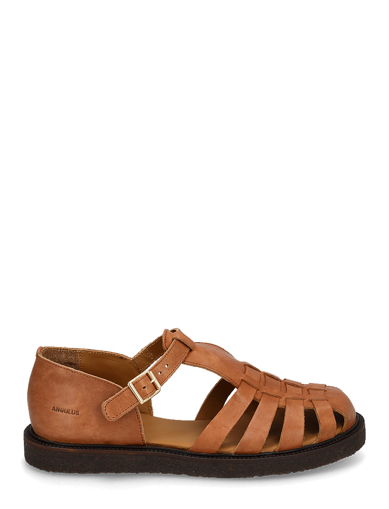 ANGULUS - Sandals - flat - closed toe - op - gladiatorsandaler - 3637 tan - 2