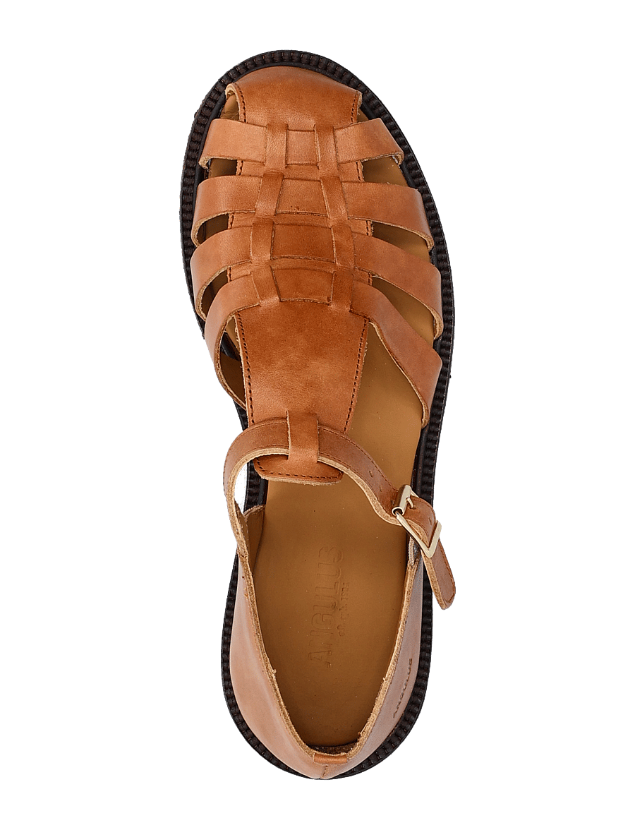 ANGULUS - Sandals - flat - closed toe - op - gladiatorsandaler - 3637 tan - 4