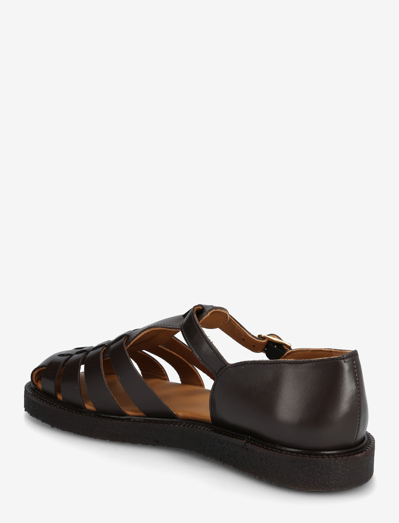 ANGULUS - Sandals - flat  - closed toe - op - gladiator sandals - 3639 dark brown - 2