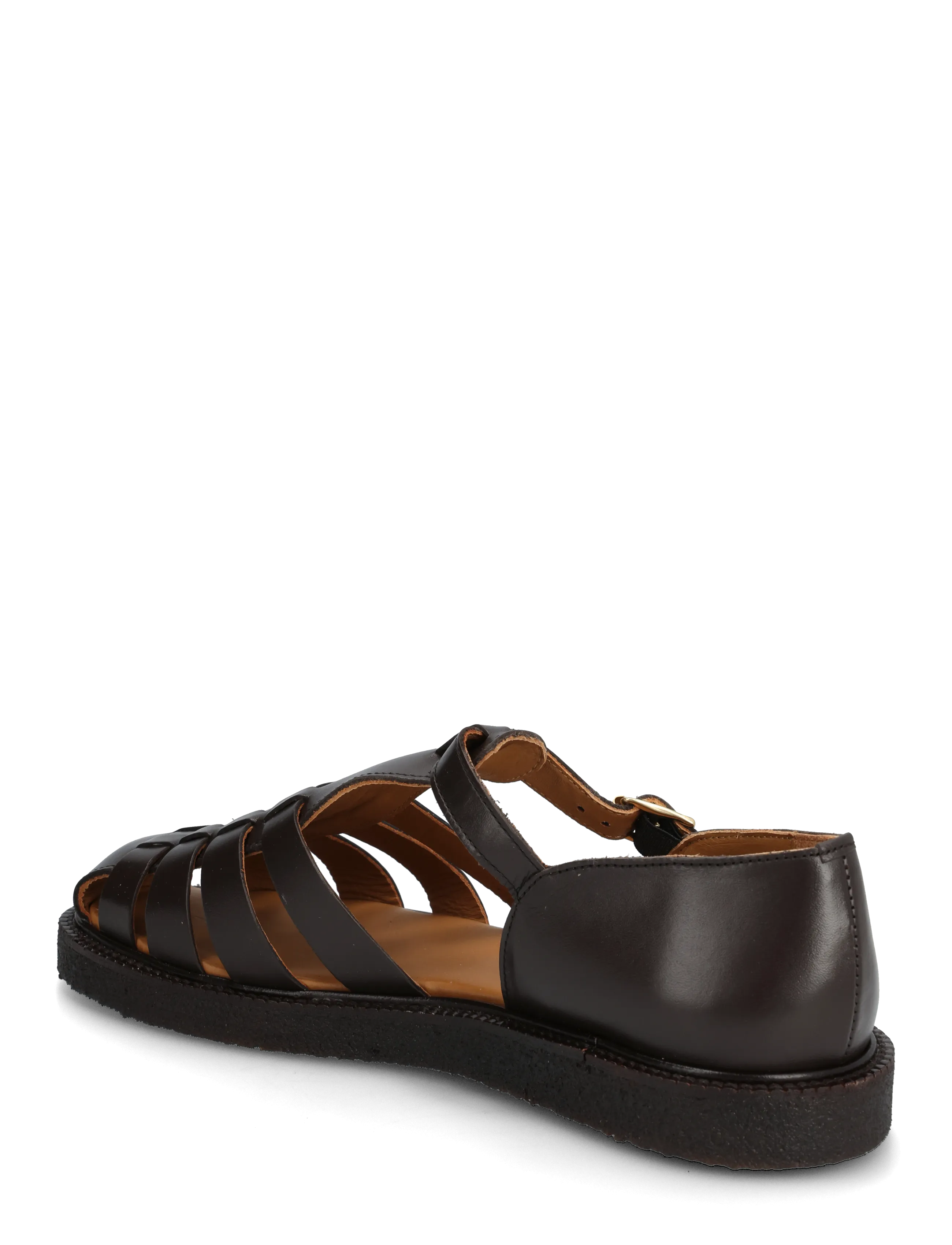 ANGULUS - Sandals - flat  - closed toe - op - gladiator sandals - 3639 dark brown - 2