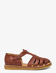 ANGULUS - Sandals - flat - closed toe - op - płaskie sandały - 2855 terracotta braid - 2