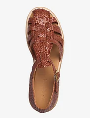 ANGULUS - Sandals - flat - closed toe - op - płaskie sandały - 2855 terracotta braid - 4