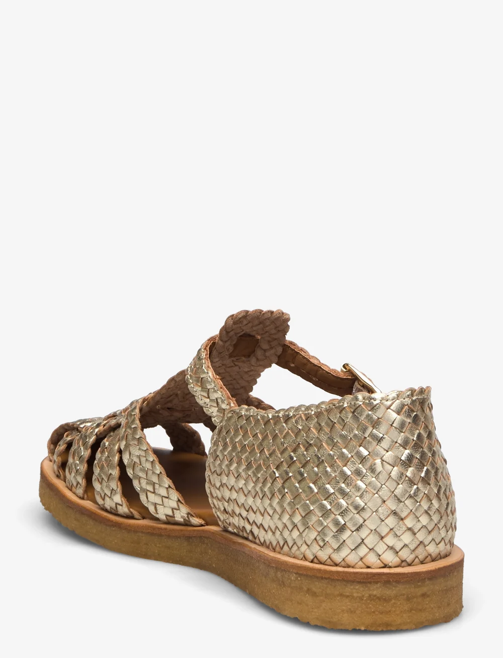 ANGULUS - Sandals - flat - closed toe - platta sandaler - 3612 gold braid - 2