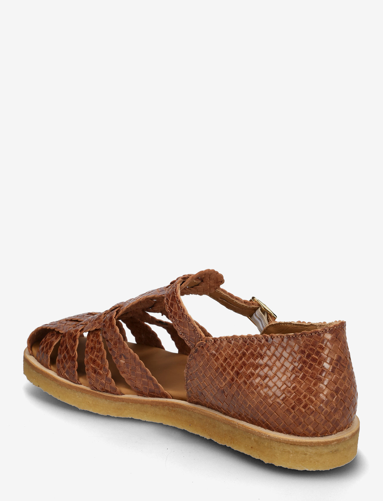 ANGULUS - Sandals - flat  - closed toe - flat sandals - 3614 tan braid - 2