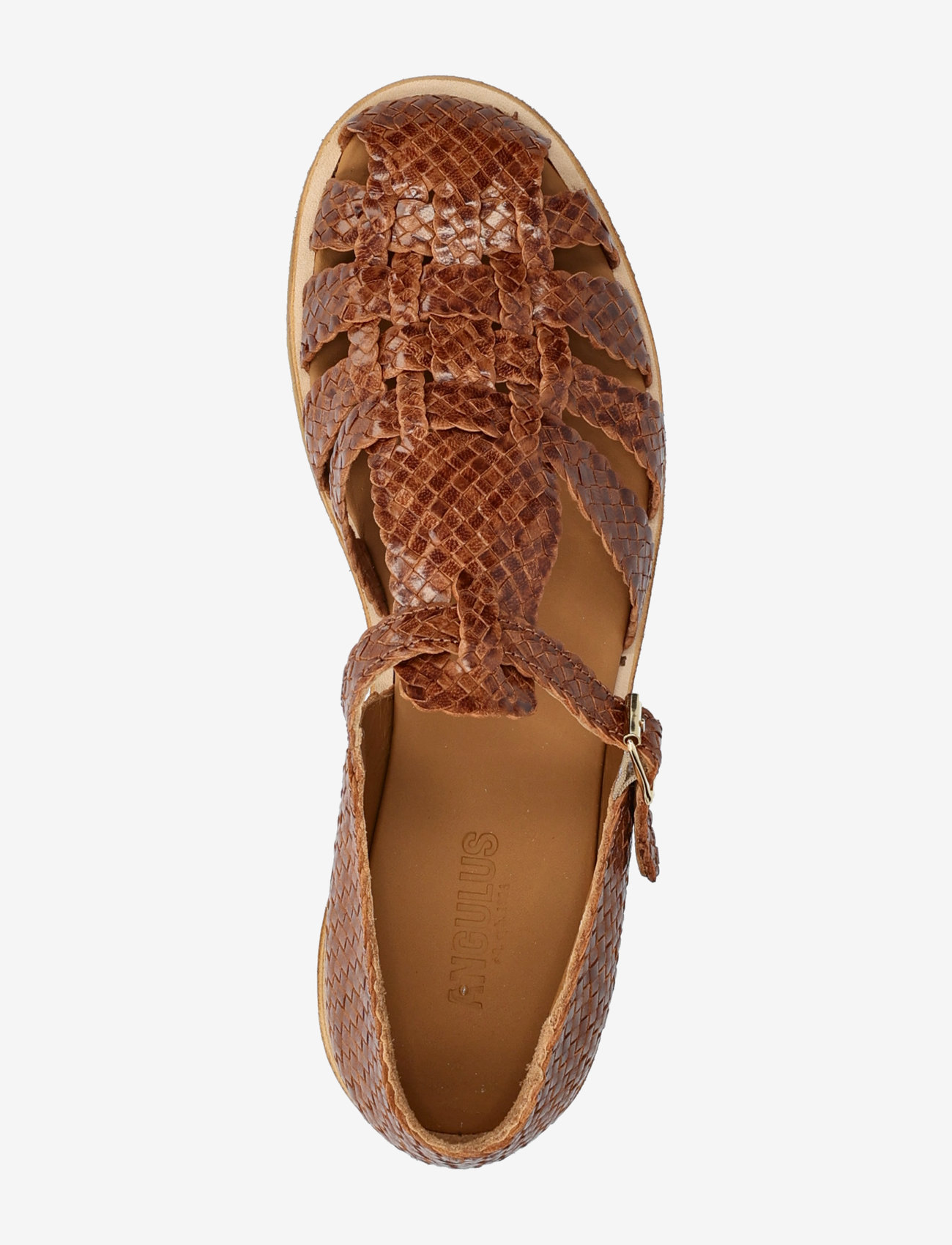 ANGULUS - Sandals - flat  - closed toe - flat sandals - 3614 tan braid - 3