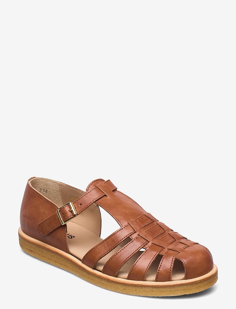 ANGULUS - Sandals - flat - closed toe - op - flat sandals - 1789 tan - 0