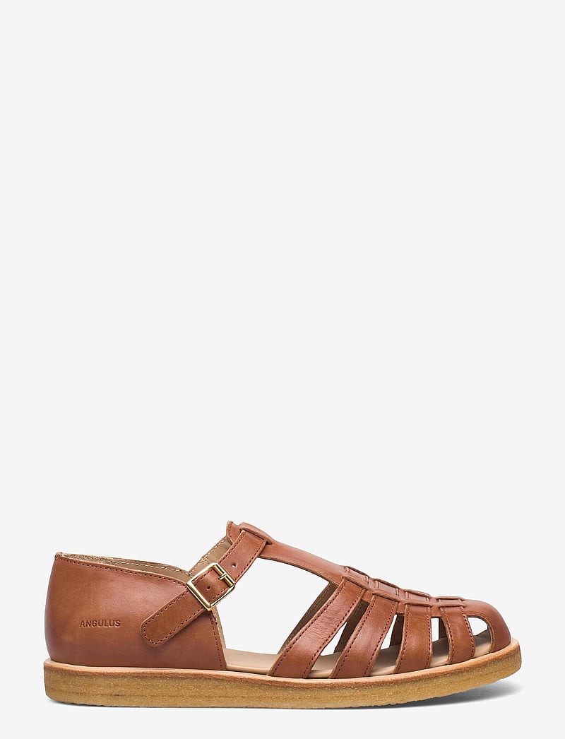 ANGULUS - Sandals - flat - closed toe - op - flat sandals - 1789 tan - 1