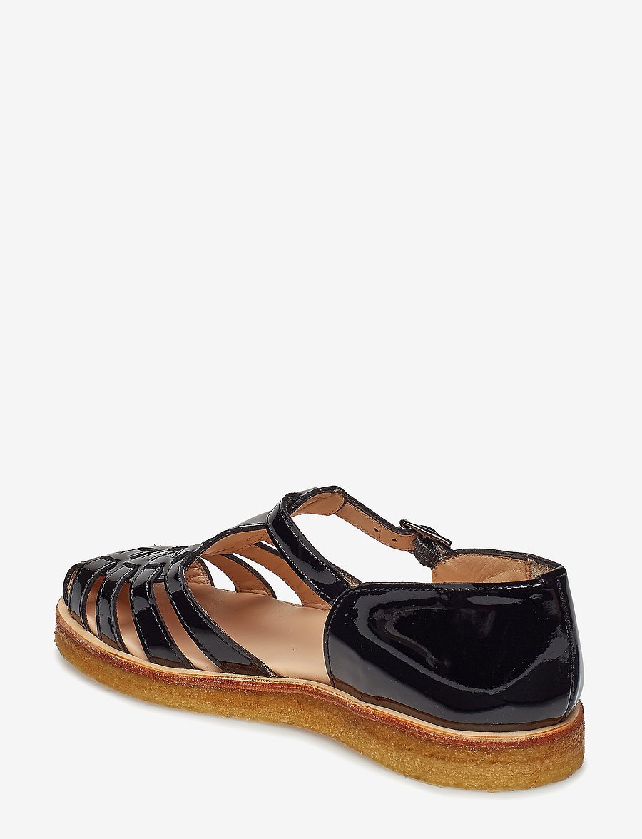 ANGULUS - Sandals - flat - closed toe - op - lygiapadės basutės - 2320 black - 2