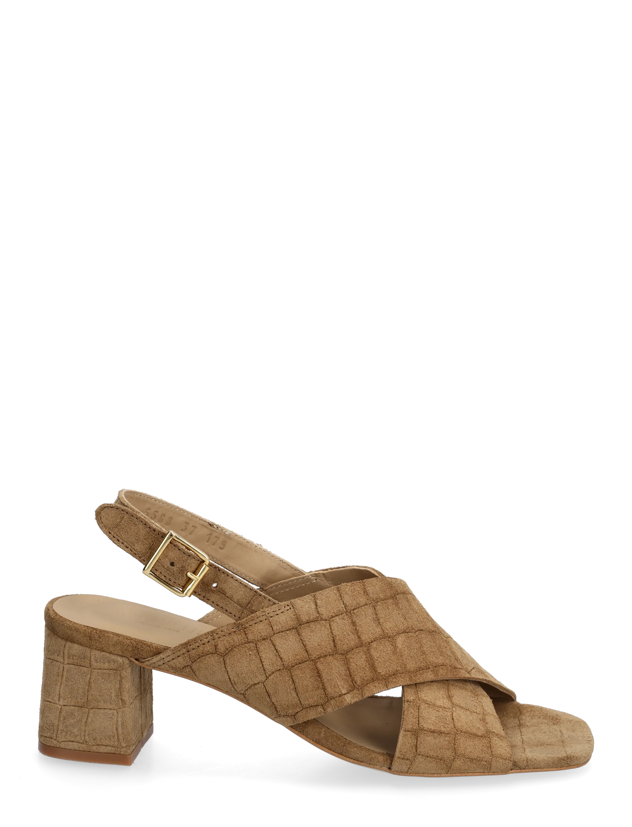 ANGULUS - Sandals - Block heels - heeled sandals - 4639 dessert croco - 1