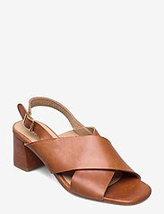 ANGULUS - Sandals - Block heels - sandaletten - 1789 tan - 0