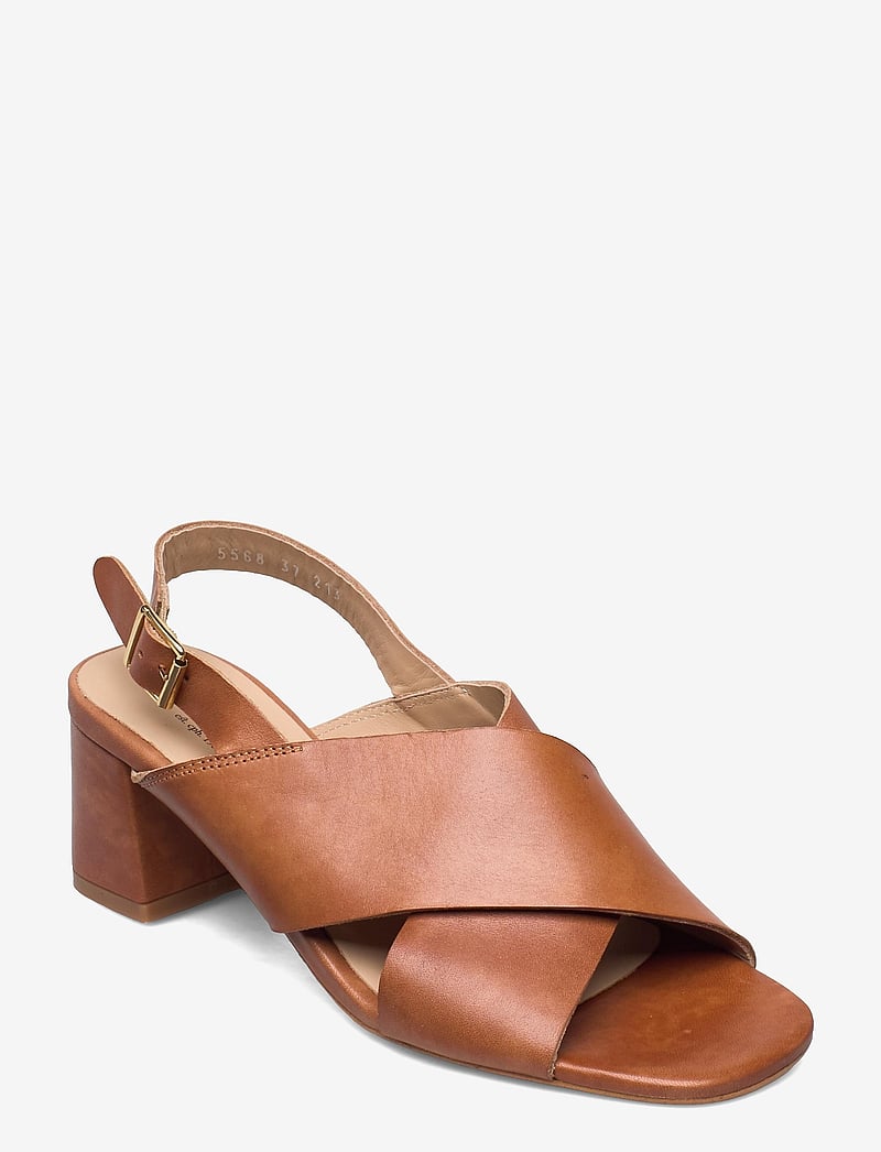 ANGULUS - Sandals - Block heels - heeled sandals - 1789 tan - 0