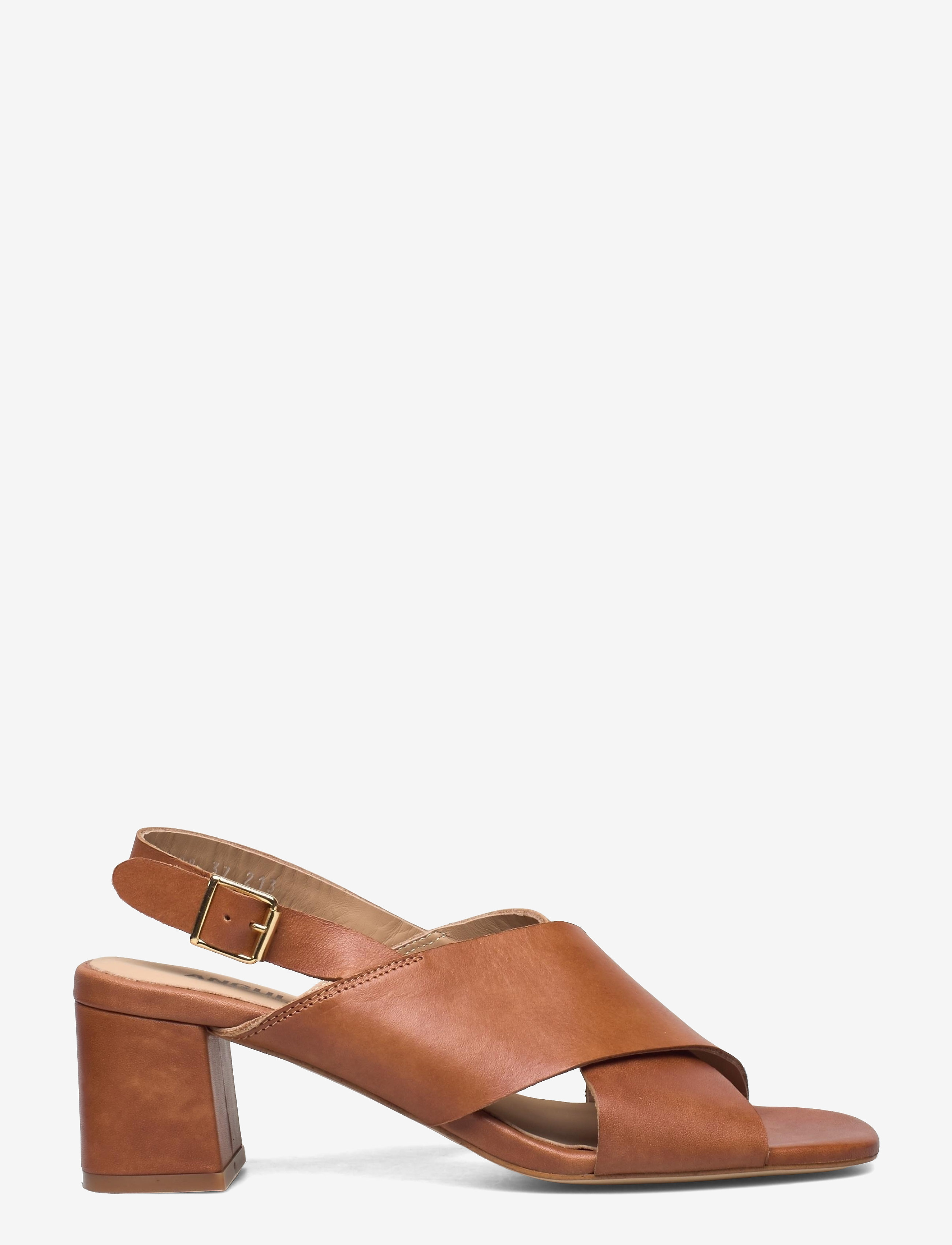 ANGULUS - Sandals - Block heels - heeled sandals - 1789 tan - 1