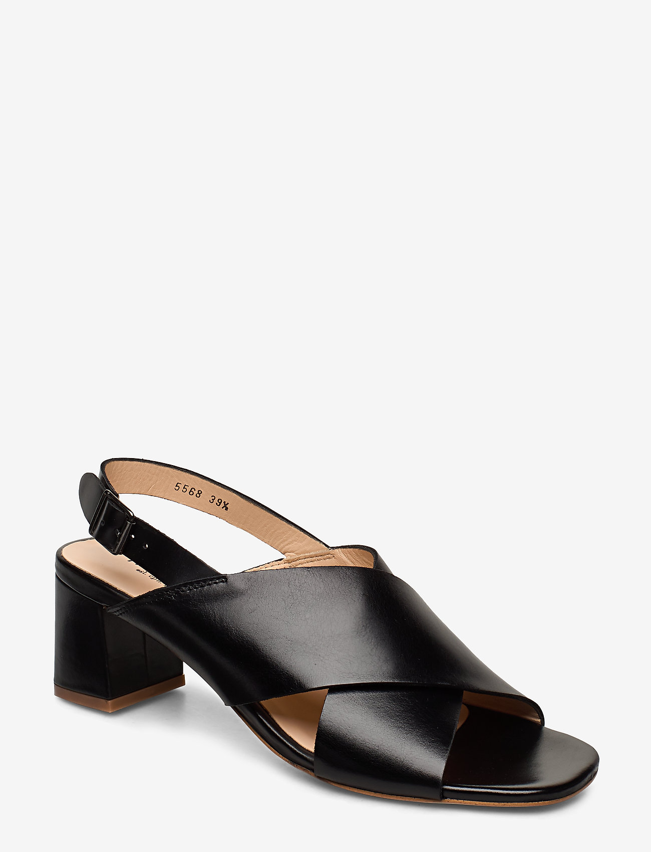 ANGULUS - Sandals - Block heels - sandaletten - 1835 black - 0