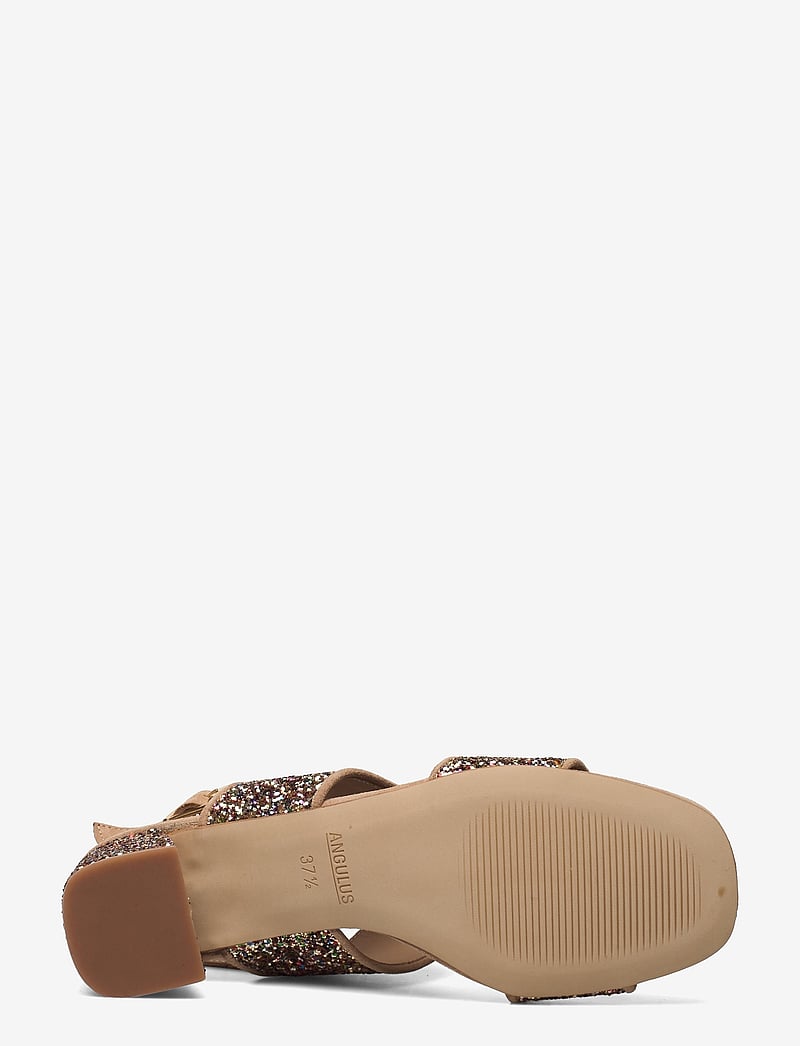 ANGULUS - Sandals - Block heels - sandaletter - 1149/2488 sand/multi glitter - 4