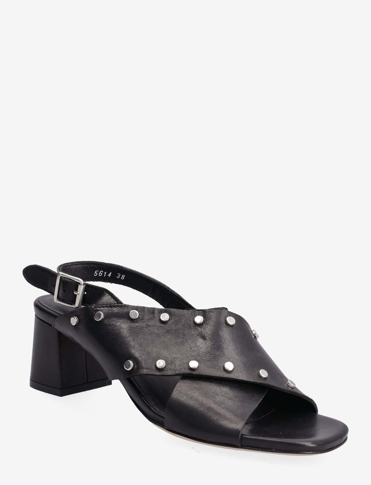 ANGULUS - Sandals - Block heels - 1604 black - 0