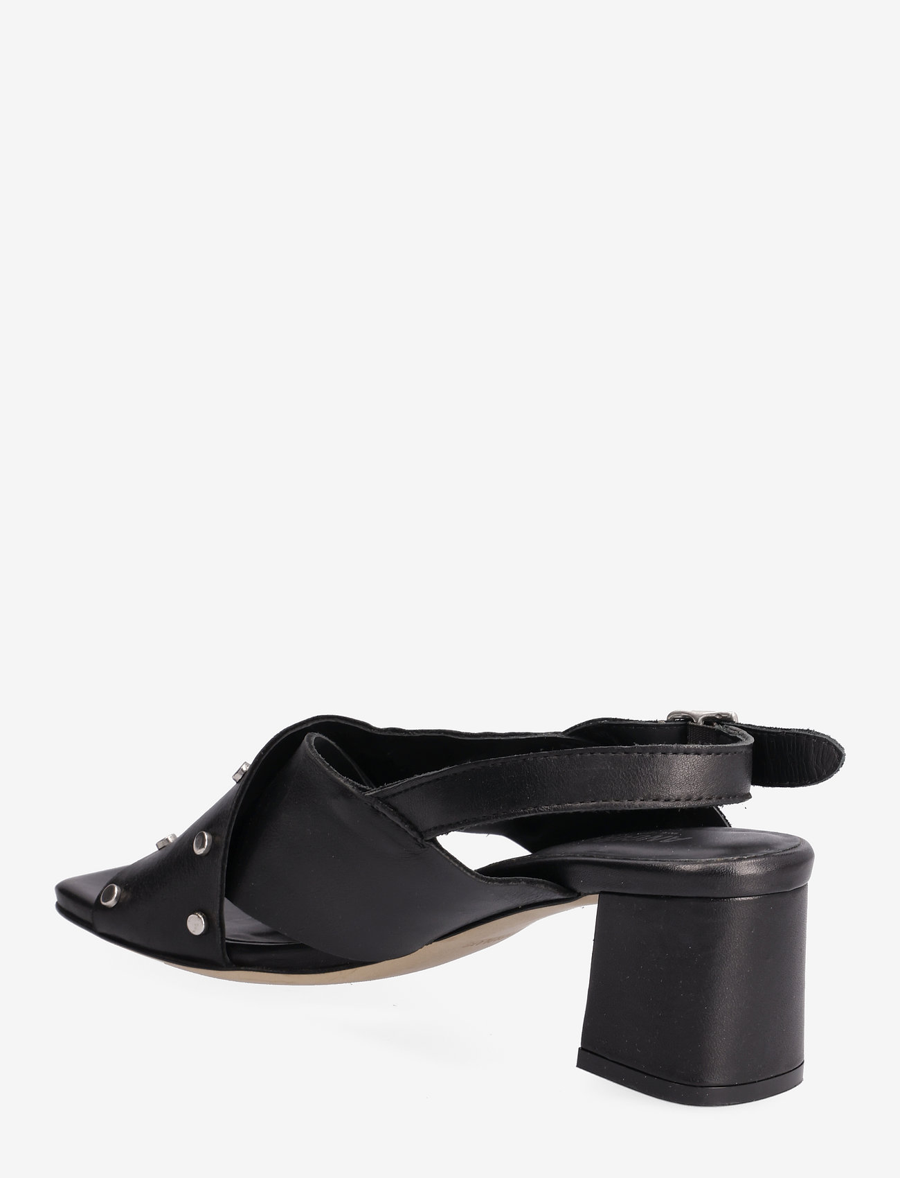 ANGULUS - Sandals - Block heels - 1604 black - 2