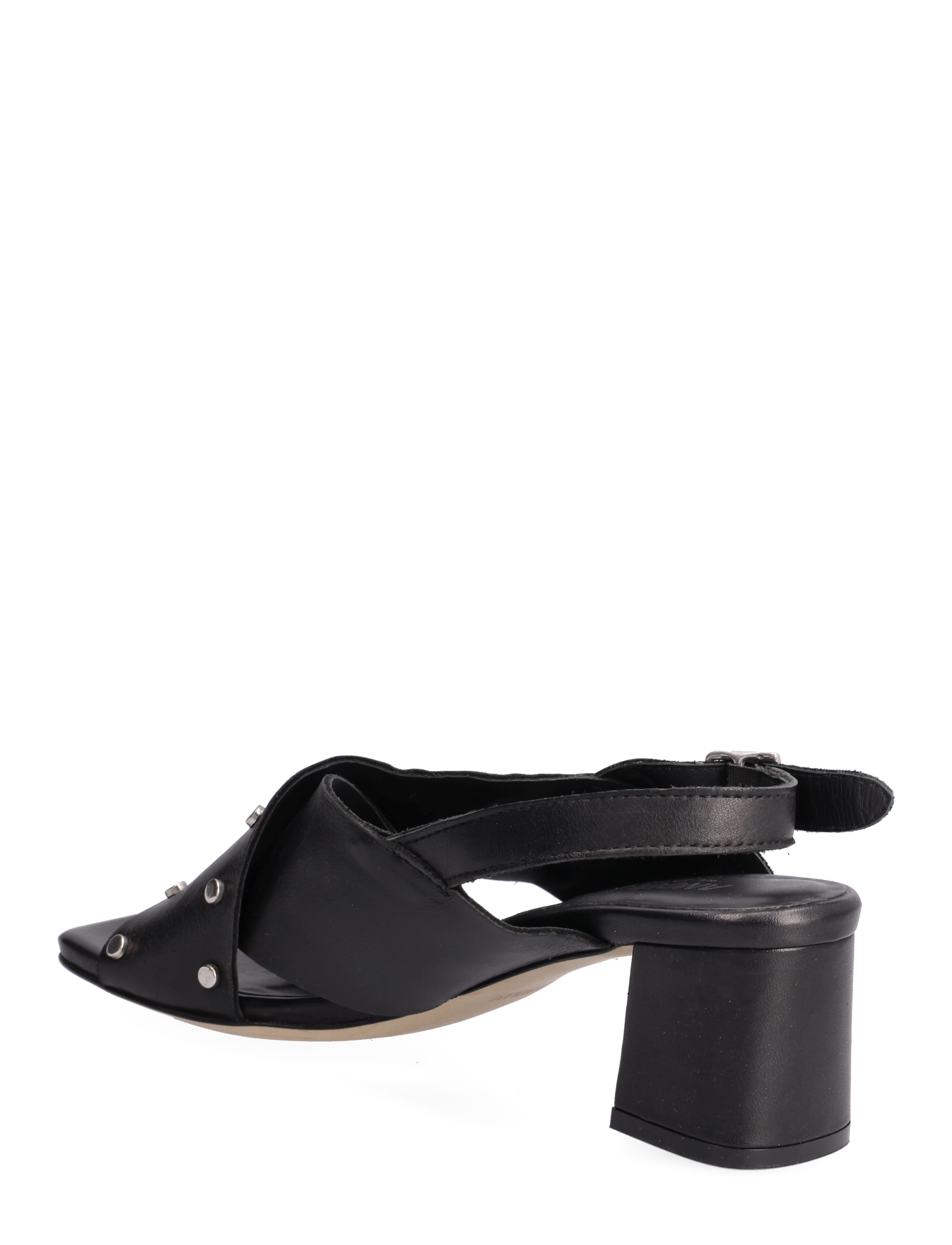 ANGULUS - Sandals - Block heels - 1604 black - 2