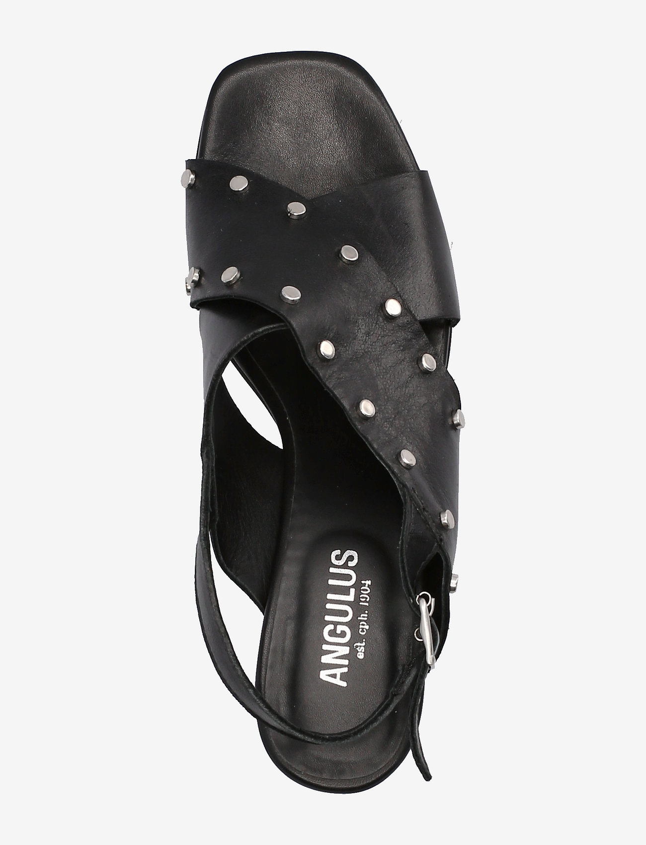 ANGULUS - Sandals - Block heels - 1604 black - 3