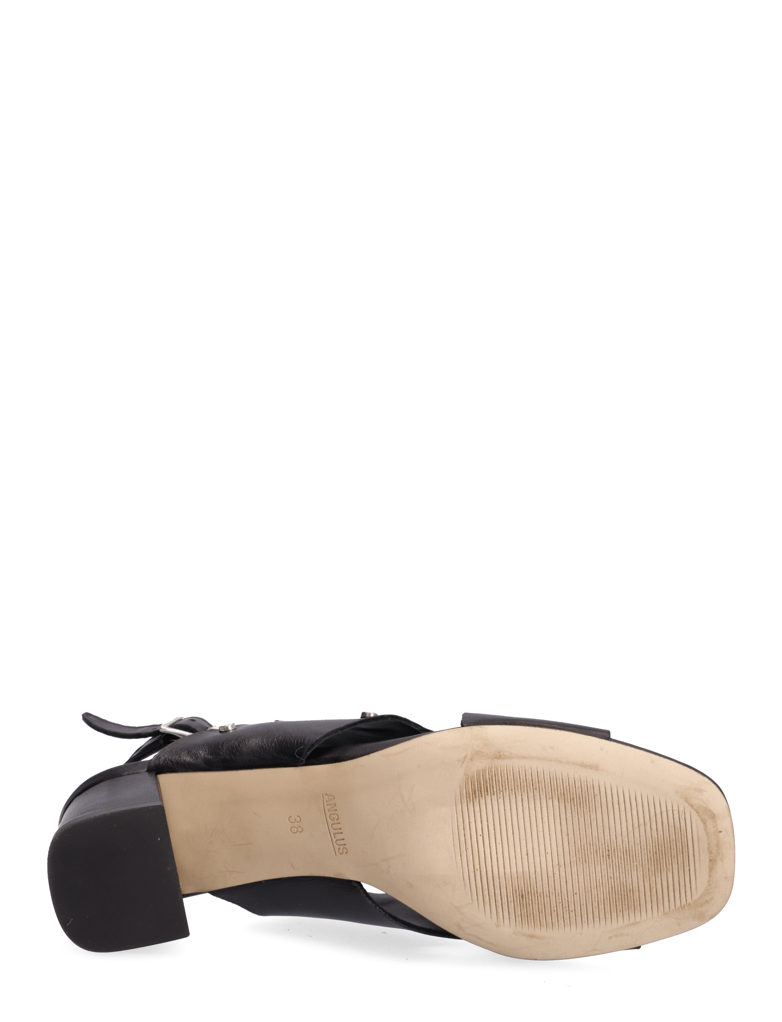 ANGULUS - Sandals - Block heels - 1604 black - 4