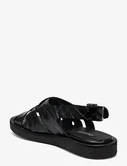 ANGULUS - Sandals - flat - open toe - op - 1674 black croco - 2