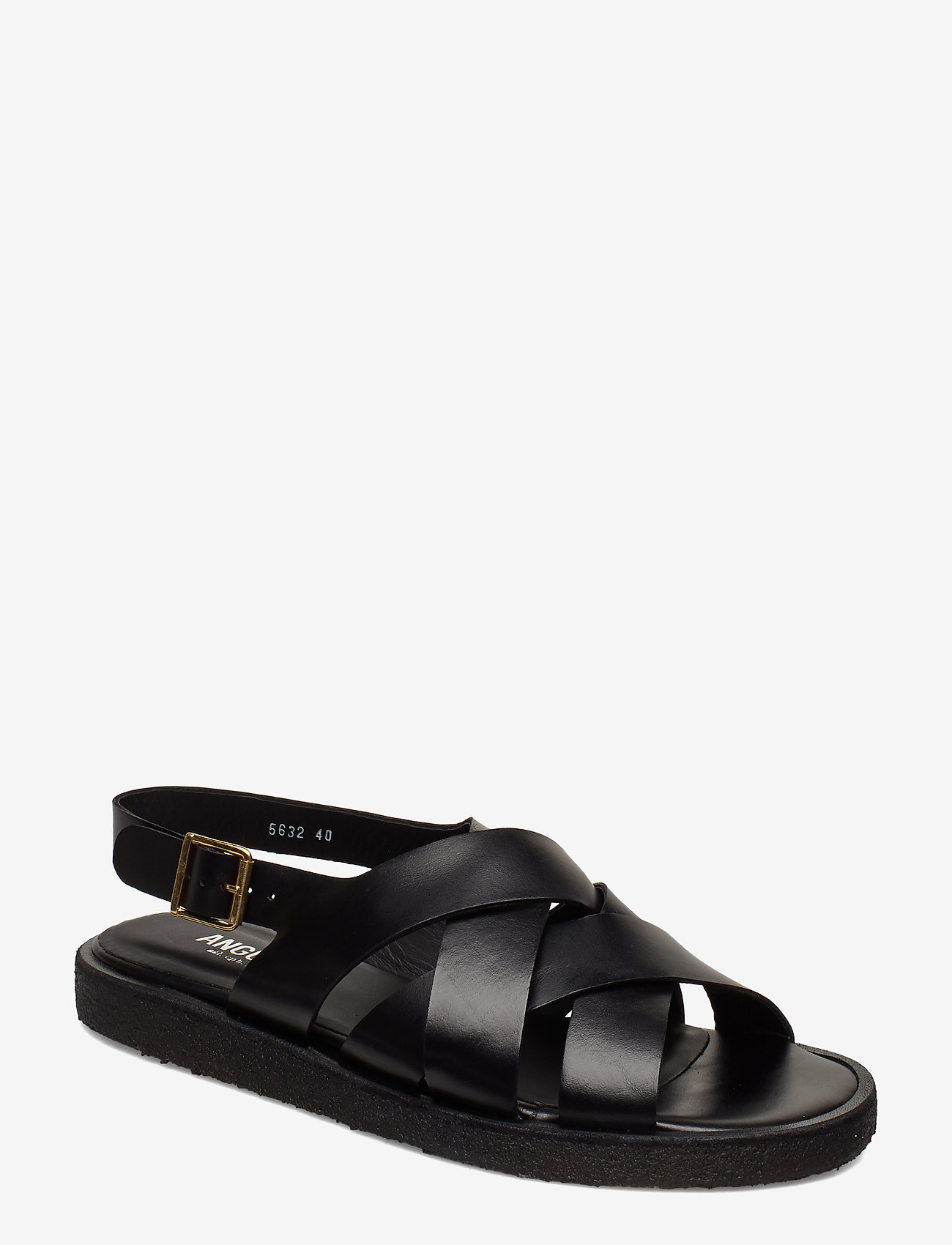 ANGULUS - Sandals - flat - open toe - op - flache sandalen - 1835 black - 0