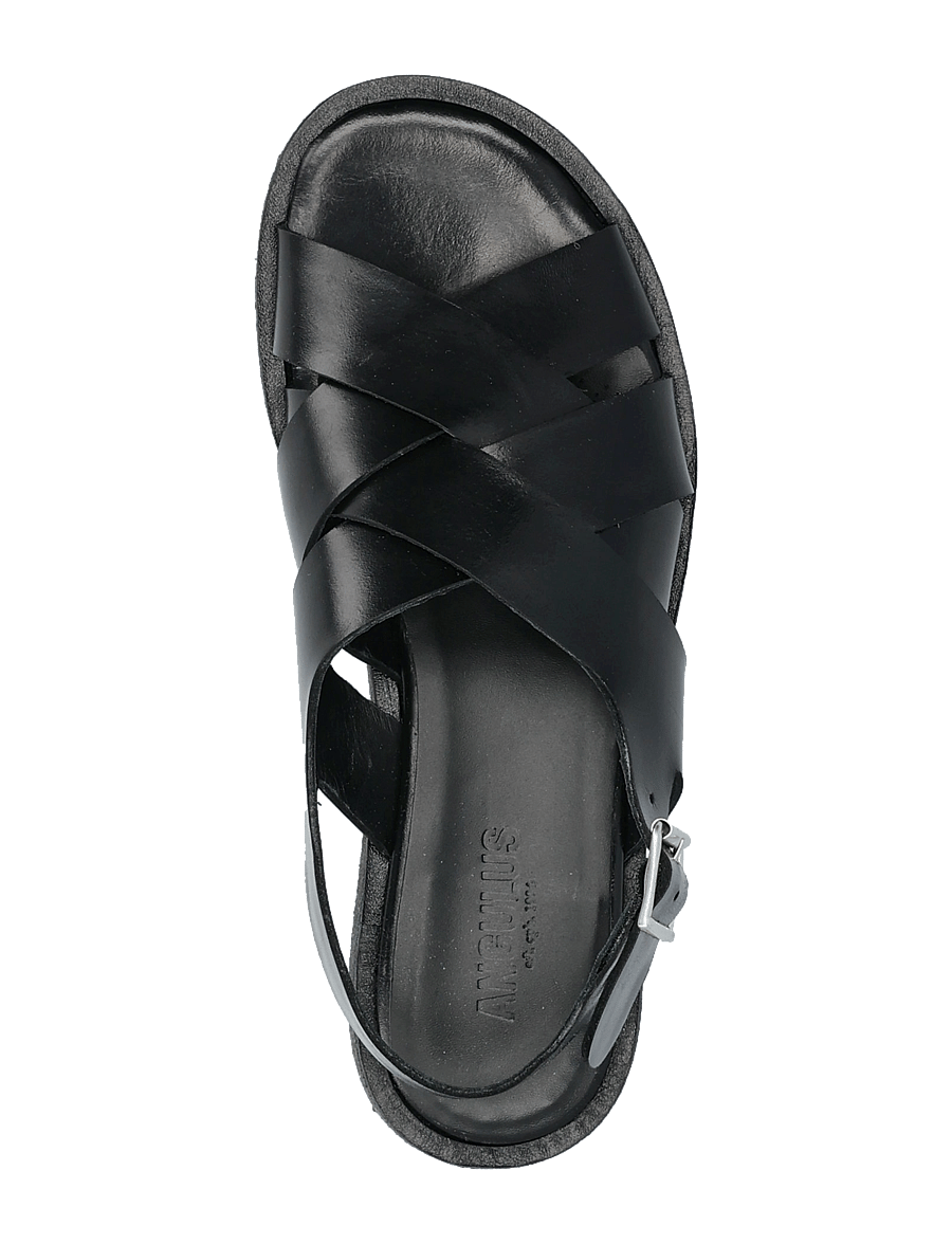 ANGULUS - Sandals - flat - open toe - op - flate sandaler - 1835 black - 3