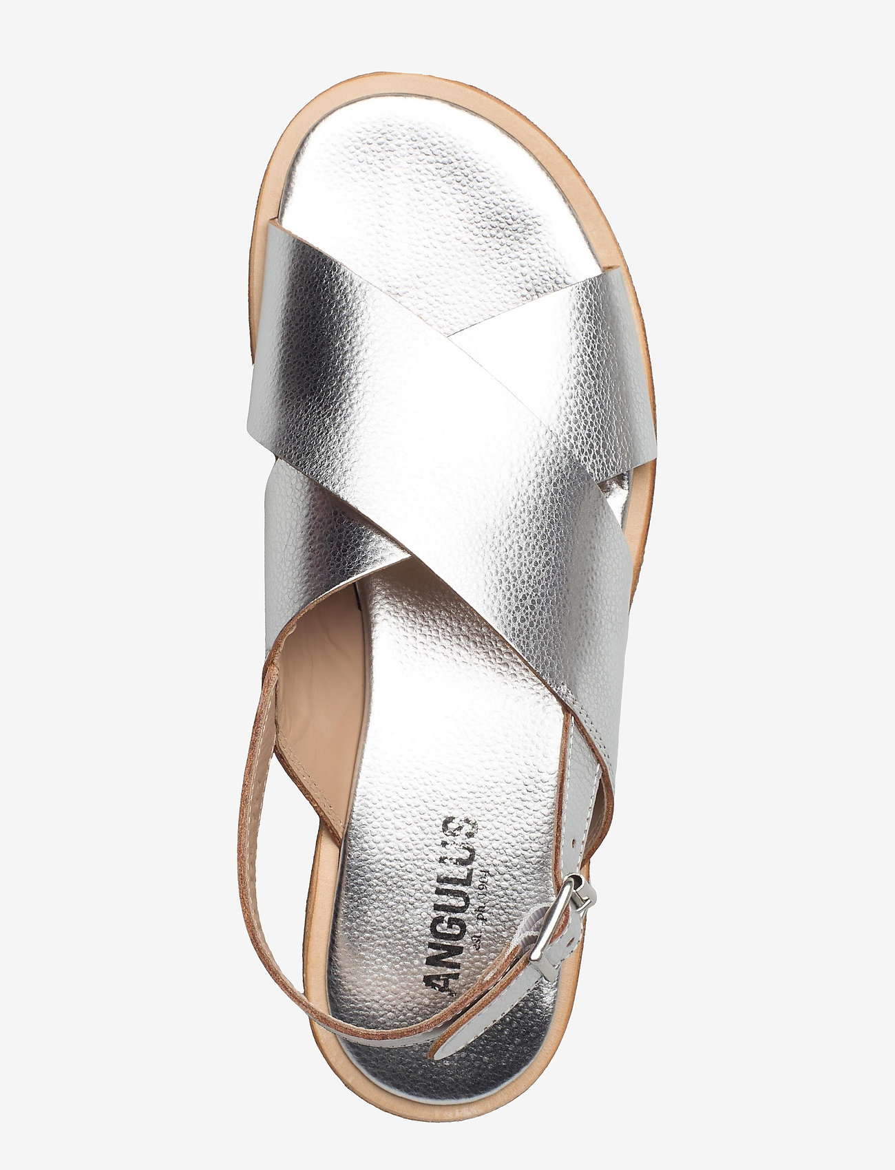 ANGULUS - Sandals - flat  - open toe - op - platta sandaler - 1782 silver - 3