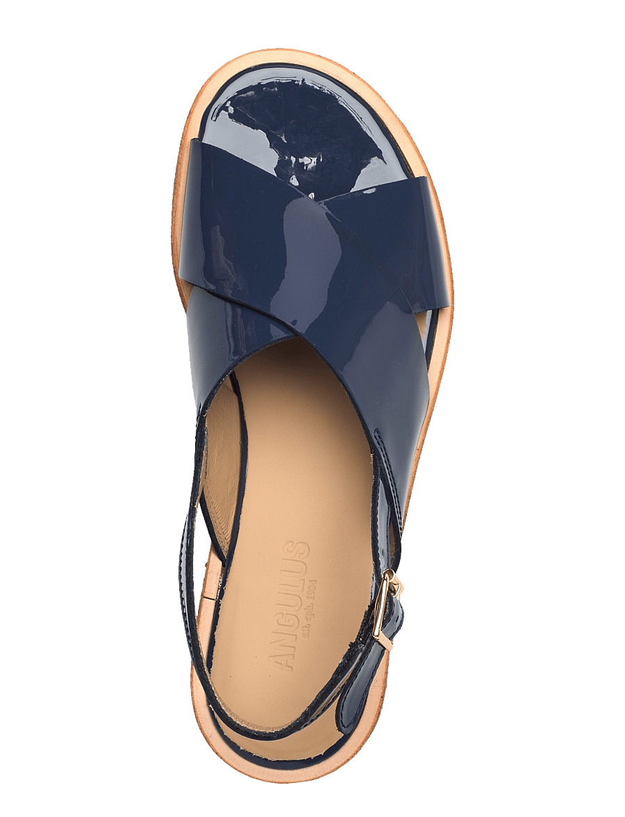 ANGULUS - Sandals - flat - open toe - op - 3625 indigo - 3