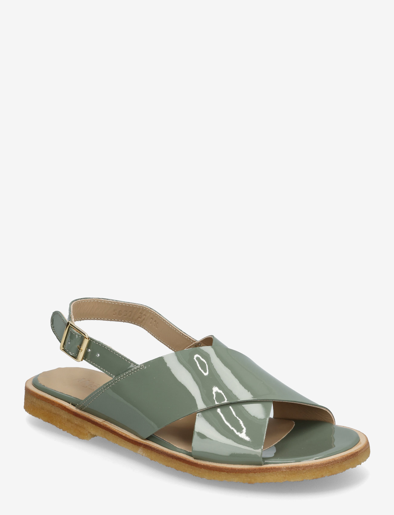 ANGULUS - Sandals - flat  - open toe - op - flache sandalen - 3626 sage green - 0