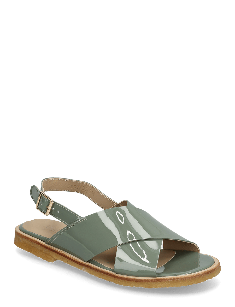 ANGULUS - Sandals - flat - open toe - op - 3626 sage green - 0