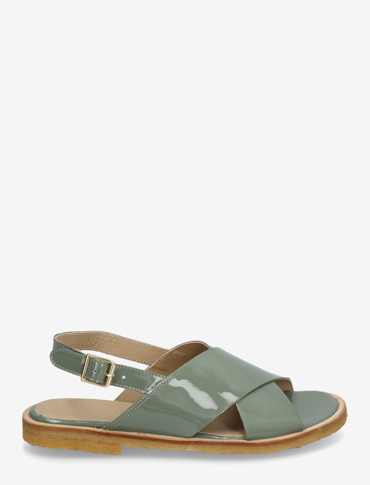 ANGULUS - Sandals - flat  - open toe - op - flache sandalen - 3626 sage green - 1