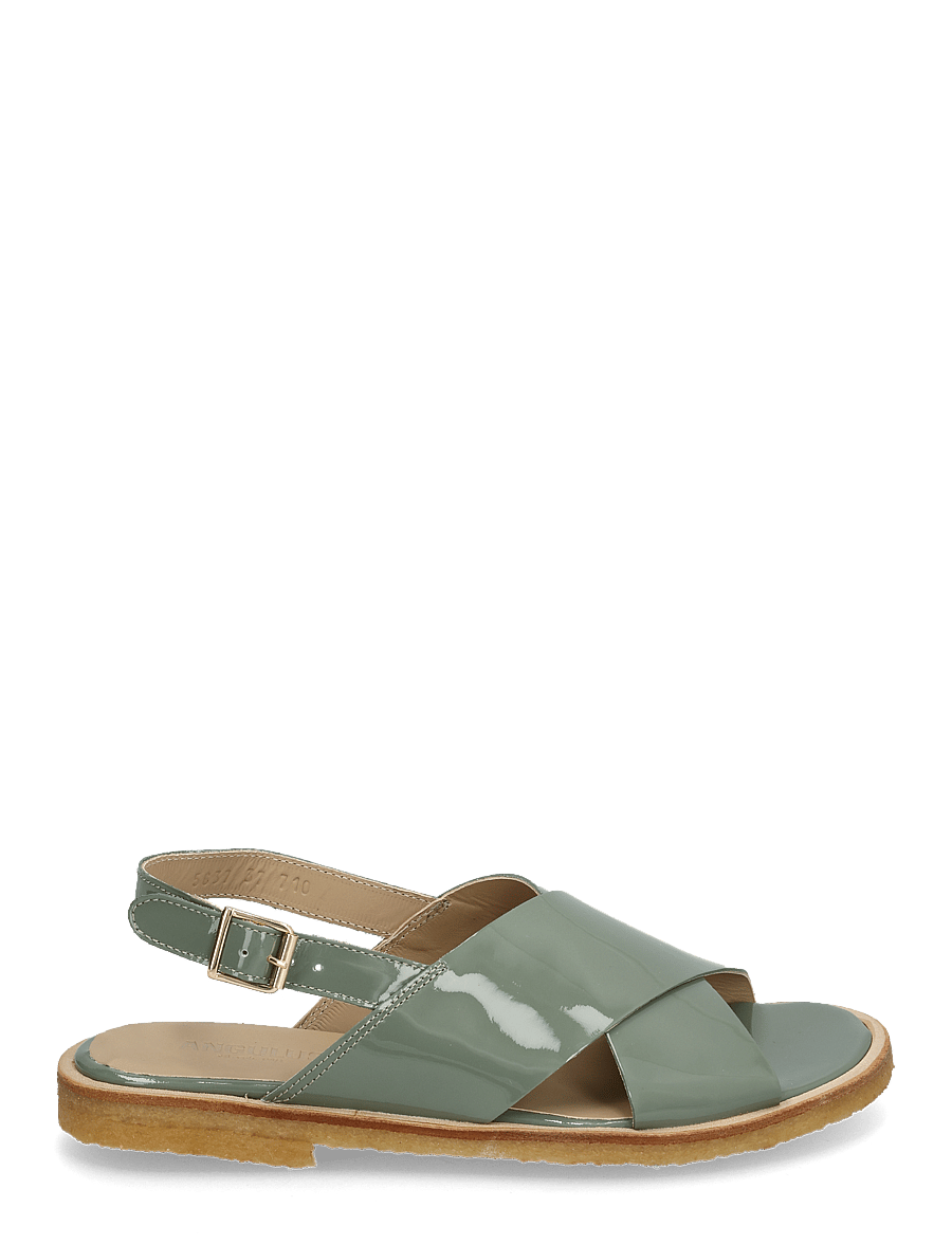 ANGULUS - Sandals - flat - open toe - op - 3626 sage green - 1