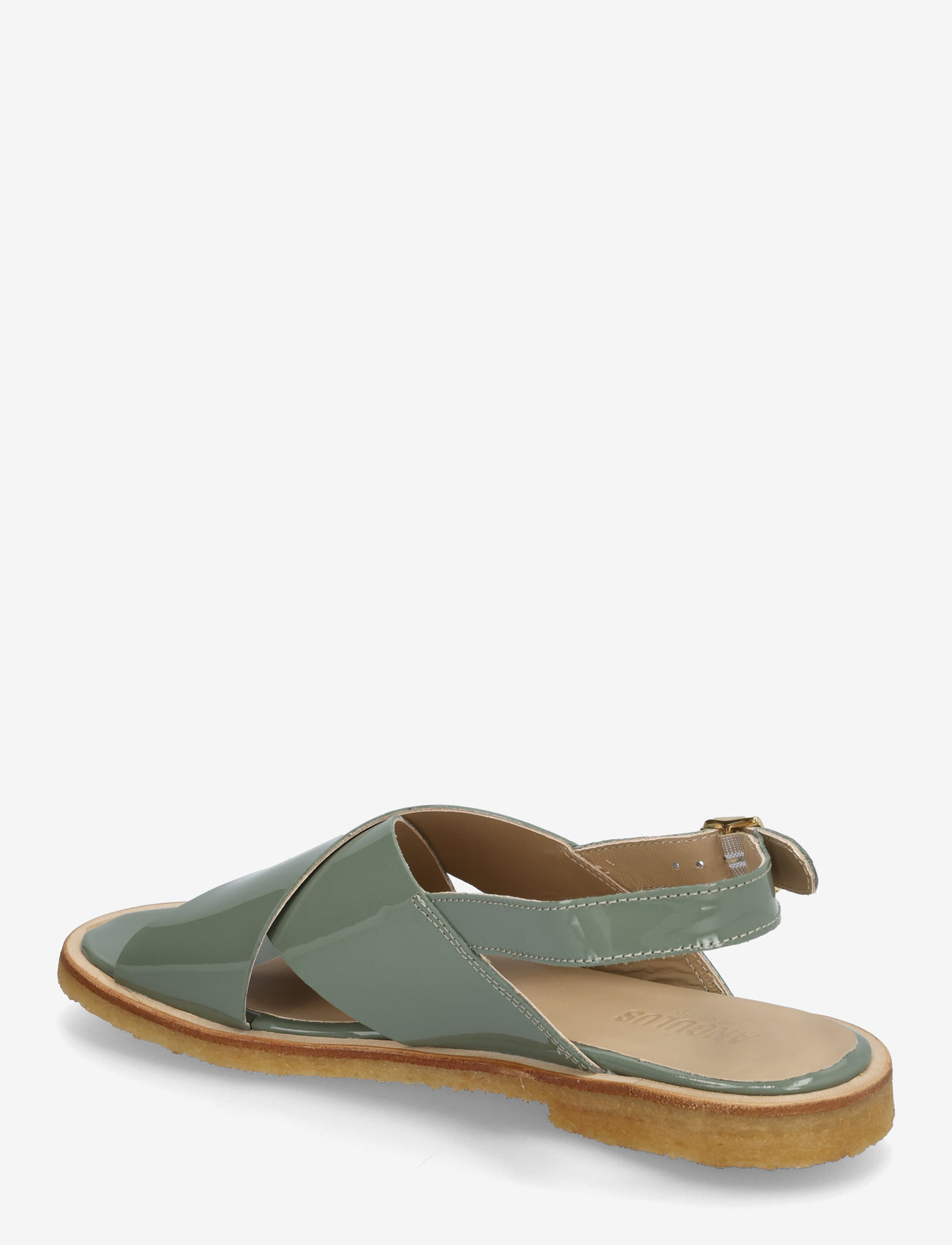 ANGULUS - Sandals - flat  - open toe - op - flache sandalen - 3626 sage green - 2