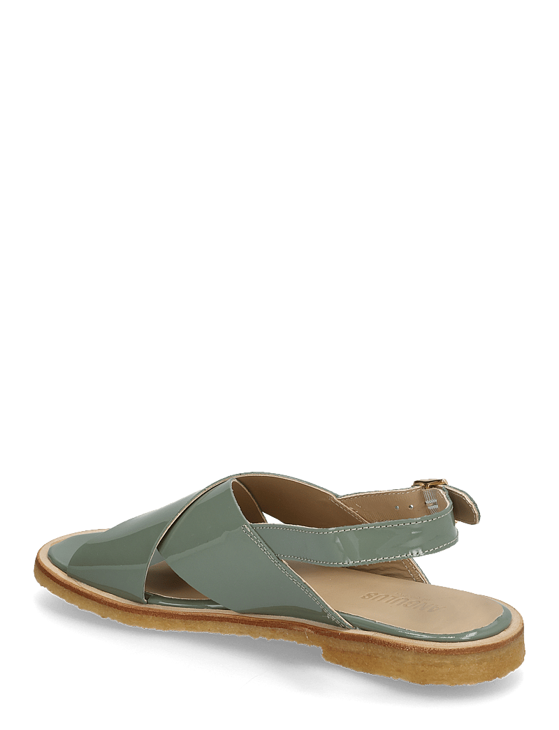 ANGULUS - Sandals - flat - open toe - op - flat sandals - 3626 sage green - 2