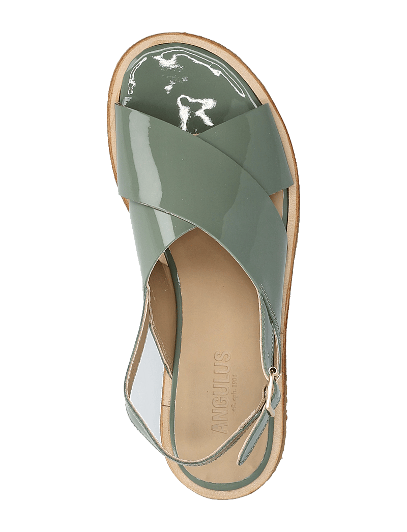 ANGULUS - Sandals - flat - open toe - op - flat sandals - 3626 sage green - 3